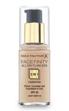 MAX FACTOR-Тональна основа Max Factor Facefinity All Day Flawless 3в1 40 Light Ivory 30 мл-3616303999339-