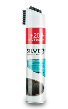 SILVER-Спрей-краска для нубука и замши Silver Черная 300 мл-8690757002581-
