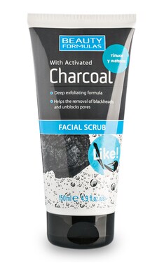 BEAUTY FORMULAS-Скраб для обличчя Beauty Formulas З вугіллям 150 мл-5012251012249
