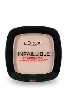 L'OREAL PARIS-Компактна пудра для обличчя L'Oreal Paris Infallible тон 123 9 г-3600522536307-