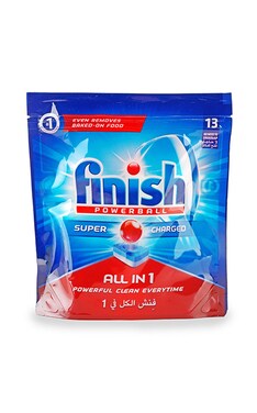 FINISH-Таблетки для посудомийних машин Finish Powerball All in 1 Super Charged 13 шт-5900627067057-