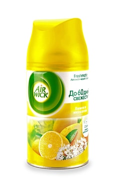 AIR WICK-Аерозольний змінний балон до Air Wick Freshmatic Лимон і женьшень 250 мл-4820108003538-