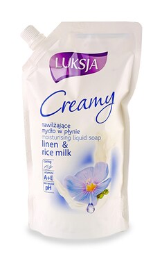 LUKSJA-Жидкое мыло для рук Luksja Creamy Linen & Rice Milk 400 мл-5900998005948-