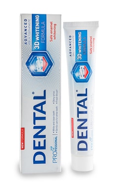 DENTAL PRO-Зубна паста Dental Pro 3D Whitening відбілююча 75 мл-3800038948025-