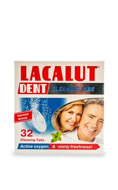LACALUT-Таблетки для очищения зубных протезов Lacalut dent 32 шт-4010439201554-