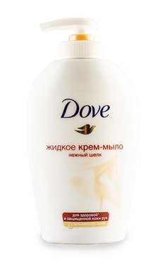 DOVE-Жидкое крем-мыло Dove Нежный шелк 250 мл-8717163605776-