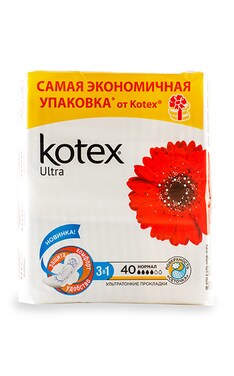 KOTEX-Прокладки жіночі гігієнічні Kotex Ultra Нормал ультравідтіноккі 40 шт-5029053569093-