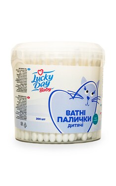 LUCKY DAY BABY-Ватные палочки Lucky Day Baby 200 шт-4751023296937-