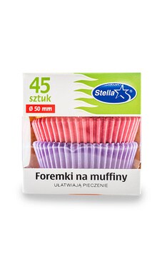 STELLA-Бумажные формы для выпечки кексов Stella 45 шт-5903936015382-