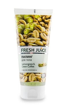 FRESH JUICE-Пілінг для тіла Fresh Juice Lemongrass & Green Coffee з олією лемонграсу 200 мл-4823015936012-