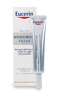 EUCERIN-Крем для обличчя проти змошок Eucerin Hyaluron-Filler для шкіри навколо очей з SPF15 15 мл-4005800025631-