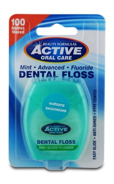 BEAUTY FORM ACTIVE-Флоссы зубные Beauty Form Active Активная мята с фторидом 100 м-5012251005869