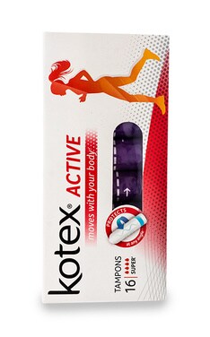 KOTEX-Тампоны женские гигиенические Kotex Active Super 16 шт-5029053564500-