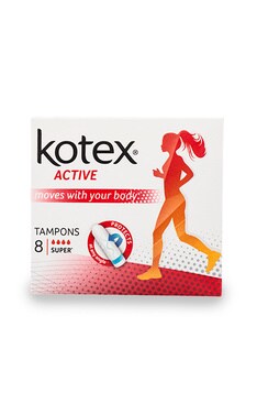 KOTEX-Тампоны женские гигиенические Kotex Аctive super 8 шт-5029053564524-