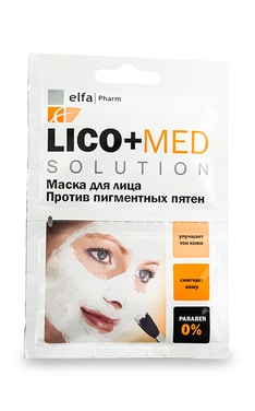 LICO+MED-Маска для лица Elfa Pharm Lico Med Против пигментных пятен 20 мл-4823015933240-