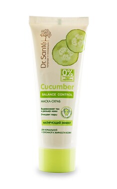 DR SANTE НЕЖНЫЙ ШЕЛК-Маска-скраб для лица Dr. Sante Cucumber 75 мл-4823015910050-