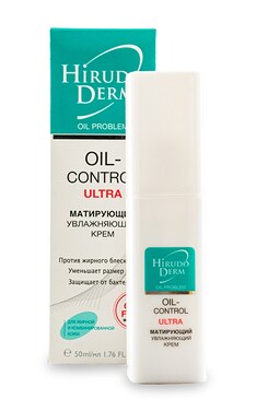 HIRUDO DERM-Крем для обличчя Hirudo Derm Oil-Control Ultra Матуючий і зволожувальний 50 мл-4820008311245-