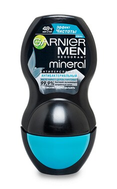 GARNIER-Дезодорант-антиперспірант для тіла Garnier Men Mineral Ефект Чистоти кульковий 50 мл-3600542241830-