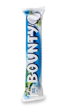 BOUNTY-Батончик Bounty з м'якоттю кокосу та молочним шоколадом 57 г-4011100240216-