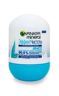 GARNIER-Дезодорант-антиперспірант для тіла Garnier Mineral Ефект Чистоти кульковий 50 мл-3600541991934-