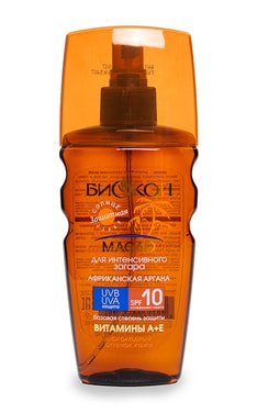 БІОКОН-Масло Биокон Африканская Аргана для интенсивного загара SPF 10-4820160031142-