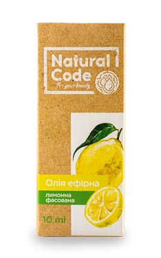 NATURAL CODE-Масло лимонное эфирное Natural Code фасованное 10 мл-4820174890995-