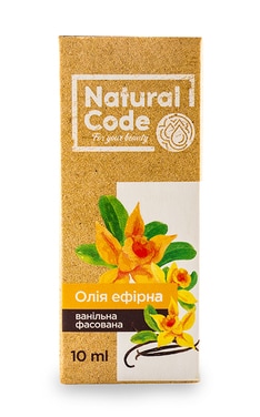 NATURAL CODE-Олія ванільна ефірна Natural Code фасована 10 мл-4820174891053-