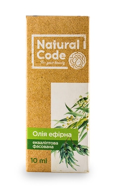 NATURAL CODE-Олія евкаліптова ефірна Natural Code фасована 10 мл-4820174891039-