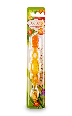 R.O.C.S.-Зубная щетка для детей Rocs Kids от 3 до 7 лет экстра мягкая 1 шт-4607152730500-
