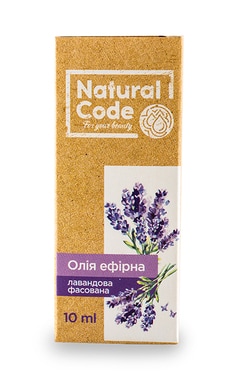 NATURAL CODE-Олія лавандова ефірна Natural Code фасована 10 мл-4820174891015-