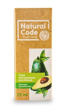 NATURAL CODE-Олія авокадо Natural Code натуральна рослинна косметична 25 мл-4820174891107-