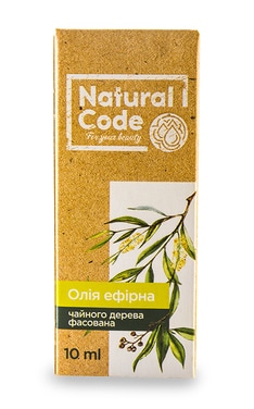 NATURAL CODE-Олія чайного дерева ефірна Natural Code фасована 10 мл-4820174891060-