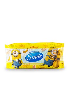 SMILE-Влажные салфетки Smile Лицензионные герои 60 шт-4823071628012-
