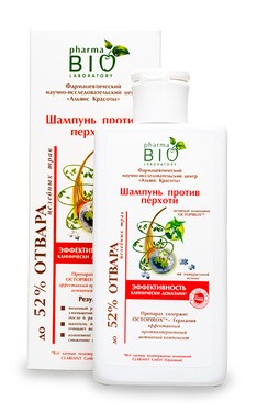 BIO PHARMA-Шампунь для волосся Pharma Bio Laboratory Проти лупи 200 мл-4820074624126-