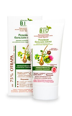 BIO PHARMA-Бальзам-маска для волос Pharma Bio Laboratory репейная Против выпадения волос 150 мл-4820074624102-