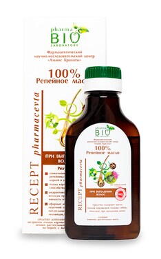 BIO PHARMA-Реп'яхова олія для волосся Pharma Bio Laboratory при випадінні волосся 100 мл-4820074624119-