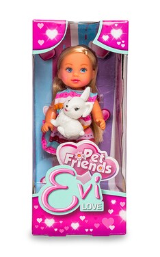SIMBA-Игрушка детская кукла Evi Love Pet Friends с маленьким питомцем 1 шт-4006592505134