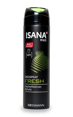 ISANA MEN-Дезодорант-спрей мужской Isana Fresh 150 мл-4305615614137-