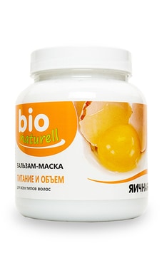 BIO NATURELL-Бальзам-маска для волосся Bio Naturell Яєчна живлення та об'єм для всіх типів волосся 480 мл-4820168432019-