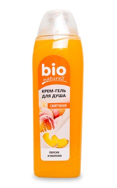 BIO NATURELL-Крем-гель для душу Bio Naturell Персик і молоко 500 мл-4820168431685-
