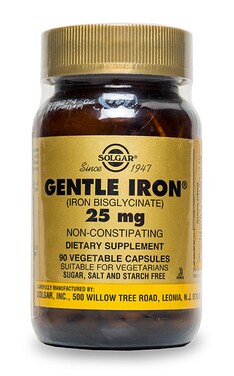 SOLGAR VITAMIN СОЛГАР-Диетическая добавка Solgar Легкоусвояемое железо Джентл Айрон 25мг 90 шт-33984012493-