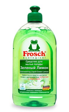 FROSCH-Средство для мытья посуды Frosch Лимон 500 мл-4009175161833-