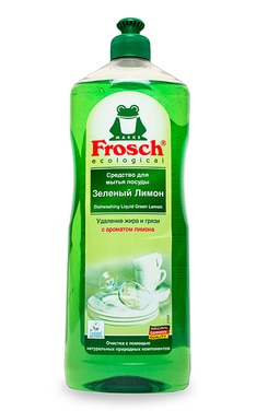 FROSCH-Засіб для миття посуду Frosch Зелений лимон 1 л-4009175148094-