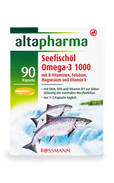 ALTAPHARMA-Дієтична добавка Altapharma Омега-3 1000 + Вітаміни та мінерали 90 шт-4305615615370-