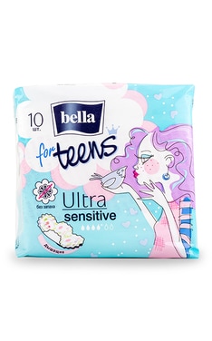 BELLA-Прокладки жіночі гігієнічні Bella for Teens Ultra Sensitive 10 шт-5900516302351-