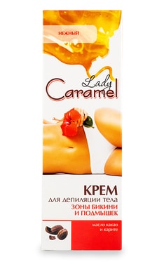 LADY CARAMEL-Крем для депіляції тіла Lady Caramel Ніжний 100 мл-4823015920257