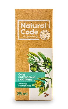 NATURAL CODE-Олія жожоба Natural Code натуральна рослинна косметична 25 мл-4820174891138-