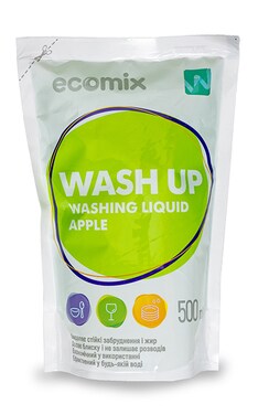 ECOMIX-Средство для мытья посуды Ecomix Wash Up Яблоко 500 мл-4820017662079-