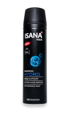 ISANA MEN-Гель для гоління Isana Men Hydro Rossmann чоловічий 200 мл-4305615941394