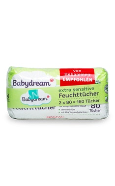 BABYDREAM-Вологі серветки дитячі Babydream Sensitive 2*80 шт 160 шт-4305615544021-